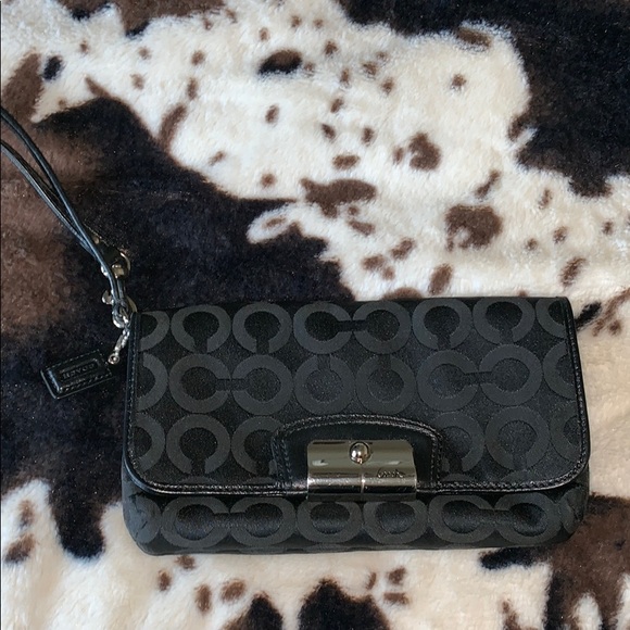 Coach Handbags - Coach Black Clutch